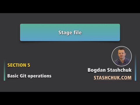 Basic Git operations 45 Stage file