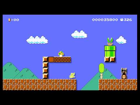 Super Mario Bros. World 5-1(NES) by Meggy - SUPER MARIO MAKER - NO COMMENTARY 1bf