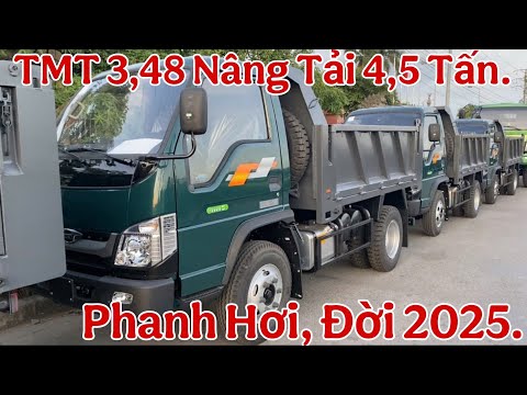 Xe Ben TMT 3,48 Tấn Phanh Hơi Nâng Tải 4,5 Tấn Đời 2025 - Hơn Trăm Là Có Xe.