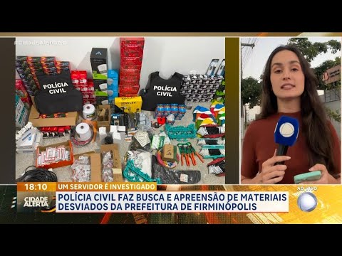 POLÍCIA CIVIL FAZ BUSCAS DE MATERIAIS DESVIADOS DA PREFEITURA DE FIRMINÓPOLIS 