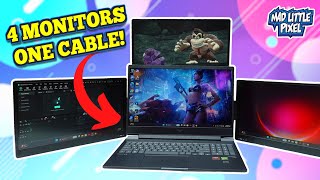 4 Displays from 1 Cable! KYY Laptop Quad Monitor Extender Review