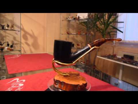 Brand new briar pipe Paronelli bent handmande black night -  eBay item number: 181696352414