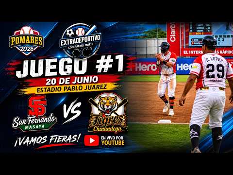 FIERAS DEL SAN FERNANDO VS TIGRES DE CHINANDEGA. JUEGO #1. EN VIVO.