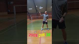 Download lagu Cheap VS Expensive Badminton Racket on a backhand clear mp3