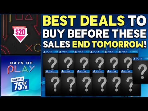 13 GREAT PSN Deals to Buy Now! PSN Days of Play + Under $20 PSN Sales ENDING TOMORROW