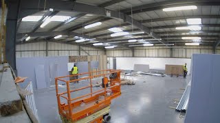 Warehouse Fit Out - Lubbering Time Lapse
