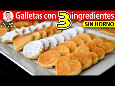 GALLETAS CON 3 INGREDIENTES SIN HORNO Video