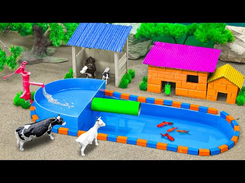 DIY how to make mini Cows, Horse Farm Diorama - Cattle Farm - Barn Animal - Farm House