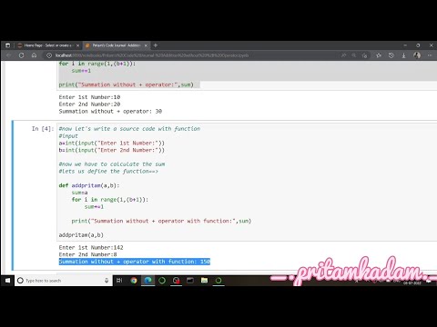 Python Source Code To Add Two Numbers Without Addition Operator