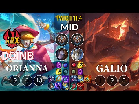 FPX Doinb Orianna vs Galio Mid - KR Patch 11.4