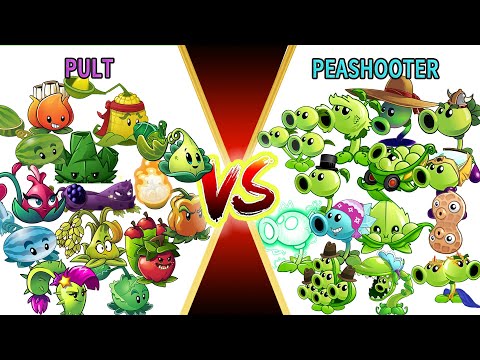 PvZ 2 Fight - Team Plant PULT vs Team Plant PEA - Which Team Plant Will Win ? - Plant Vs Plant