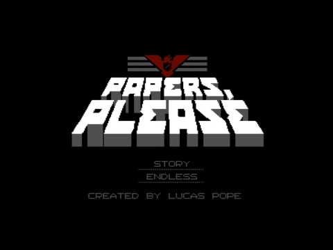 Papers Please Title Screen on the NES