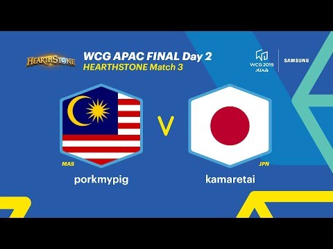 WCG 2019 Xi’an, APAC Final – Hearthstone, 3R, Malaysia vs Japan (ENG)