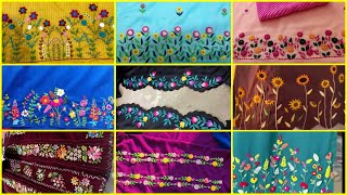 Heavy Embroidery border / borderline embroidery designs / hand embroidery designs