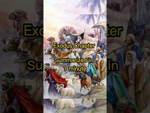 Exodus 1 Summarized in 1 Minute (Moses, Pharaoh, Egypt) #god #jesus #trending #viral #trendingshorts
