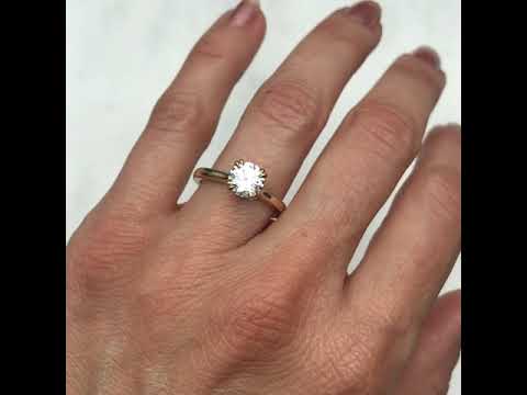 Artisan Ethical Diamond Gold Solitaire Engagement Ring