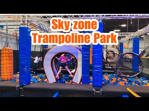 Sky zone trampoline park walk through | indoor playground in Chicago  | sky zone fun place