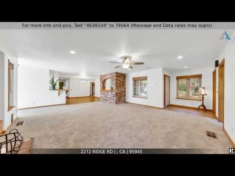 Priced at $1,185,000 - 2272 Ridge Rd, , CA 95945