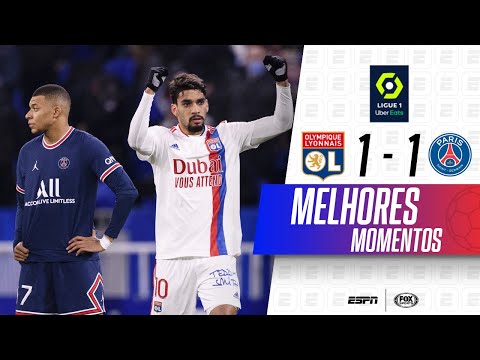Gols e lances de Lyon x PSG