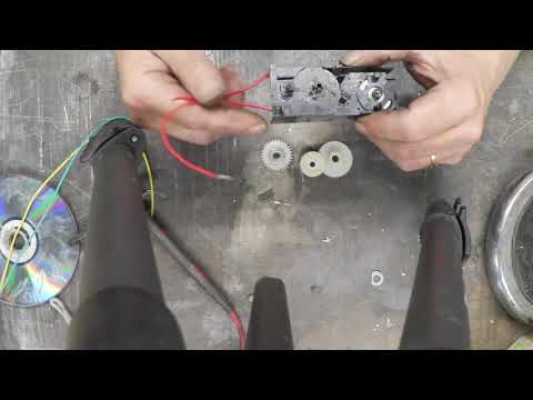 Was man mit einem alten CD-DVD-Laufwerk machen kann 2 - Ein Handkurbelgenerator