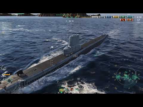World of Warships PTS 0.10.7 Balao class submarine