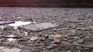 Ice flow down the Raccoon River