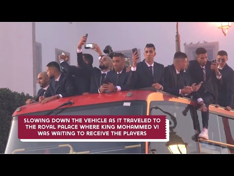 MADE HISTORY! The Moroccan football team given a heroes welcome home