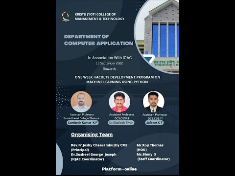 Faculty Development Program On Machine Leaning Using Python