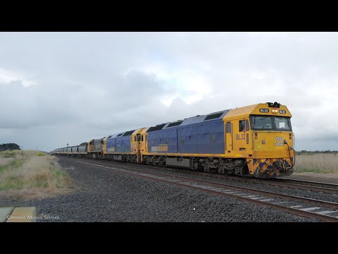 7731V Grain Train Approaching Gheringhap Loop (12/8/2023) - PoathTV Australian Railways