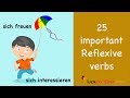 Learn German | German for daily use | 25 important reflexive verbs | B1 | A2