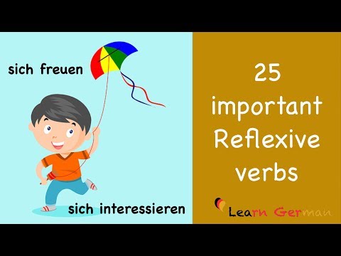 Learn German | German for daily use | 25 important reflexive verbs | B1 | A2