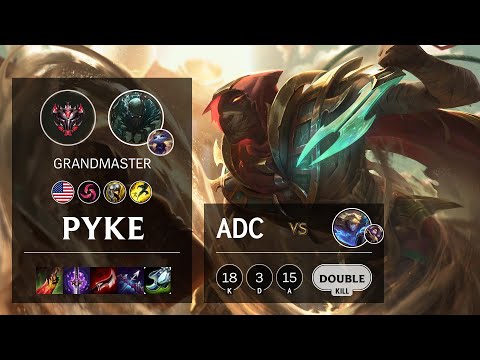 Pyke ADC vs Ezreal - NA Grandmaster Patch 10.22