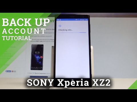 How to Allow Google Backup in SONY Xperia XZ2 - Add Backup Account |HardReset.Info