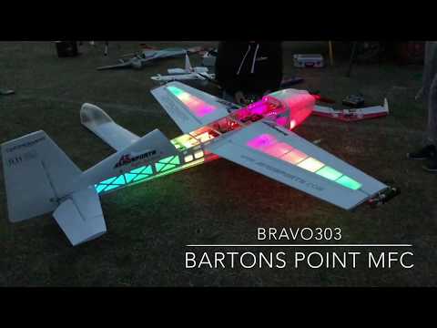 Az Aerosports - Dean Coxon Night Flight - Bartons Point Model Flying Spectacular