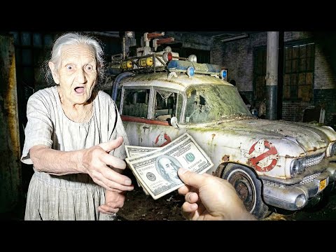 Restoring Completely Burned  Ghostbusters  ECTO-1  ($300 DEAL) | FULL ASMR PROCESS