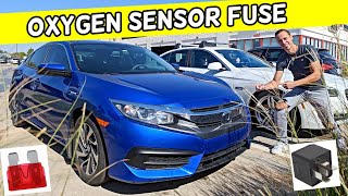 HONDA CIVIC OXYGEN SENSOR FUSE LOCATION, UPSTREAM DOWNSTREAM OXYGEN SENSOR FUSE 2016 2017 2018 2019