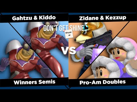 Don't Get Stuck in Shine SSBM - Pro-Am Doubles - Winners Semis - Gahtzu & Kiddo vs Zidane & Kezzup