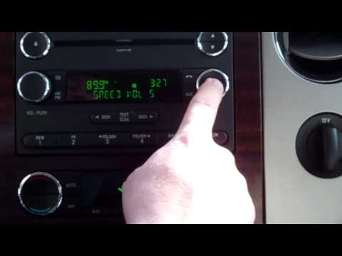 How to set your clock in a 2012 Ford.