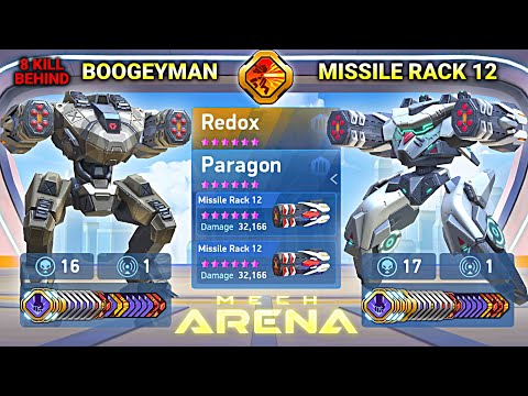 Missile Rack 12 with Redox - Paragon - Boogeyman - Mech Arena Robot Showdown