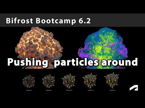 Bifrost Bootcamp 6.2 - Advecting particles using volumes
