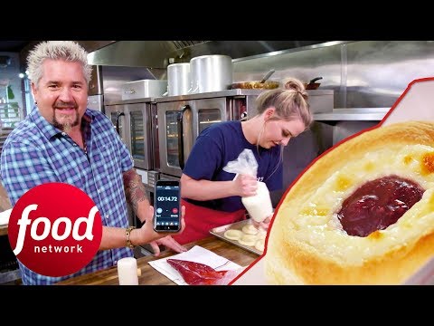 Chef At Czech Restaurant Makes 24 Kolaches In 34 Seconds | Diners, Drive-Ins & Dives