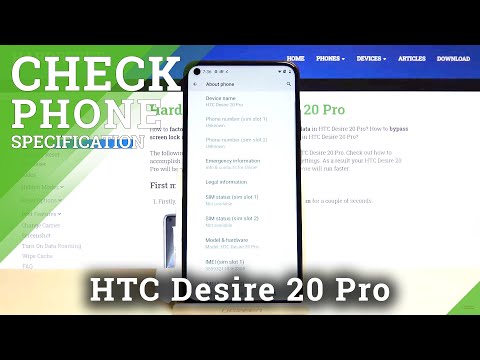 How to Check Phone Specifications in HTC Desire 20 Pro – Locate Device Info
