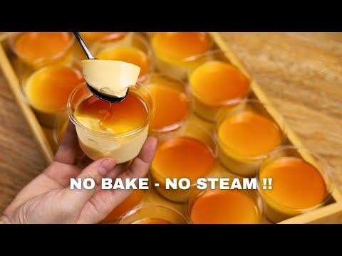 No Bake Jelly Flan in a Cup — Silky Smooth & Melt-in-Your-Mouth Dessert!