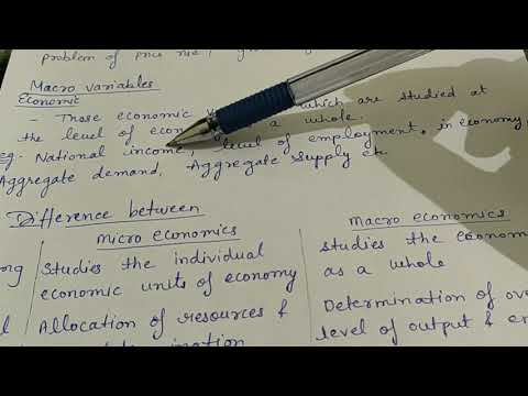 Meaning of macroeconomics class 12