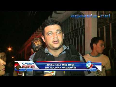 Jovem leva três tiros no Mocinha Magalhães 12-09-2012