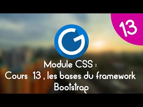 Formation IMM Module CSS Cours tuto 13 les bases du framework Bootstrap