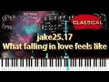 What Falling In Love Feels Like Jake25 17 Piano Tutorial With Sheet Music