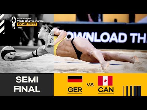 Muller/Tillmann 🇩🇪 vs. Bukovec/Brandie 🇨🇦 - Semi-Final Highlights Rome 2022 #BeachWorldChamps