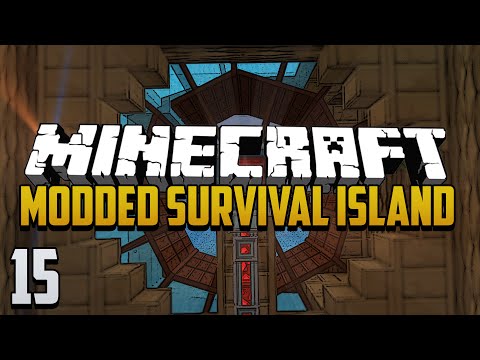 Minecraft: Modded Survival Island - Ep.15 - Water Wheel Power & Magical Crops Auto Farming!