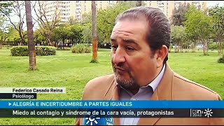 Federico Casado Reina como Psicólogo en Canal Sur Noticias 2 - 20/04/2022 - Federico Casado Reina